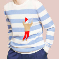 Hi Johnny / Wool Cashmere-Blend Sweater • Light Blue