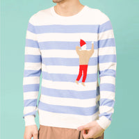 Hi Johnny / Wool Cashmere-Blend Sweater • Light Blue