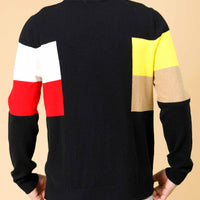 Flag Up / Wool Cashmere-Blend Sweater • Black