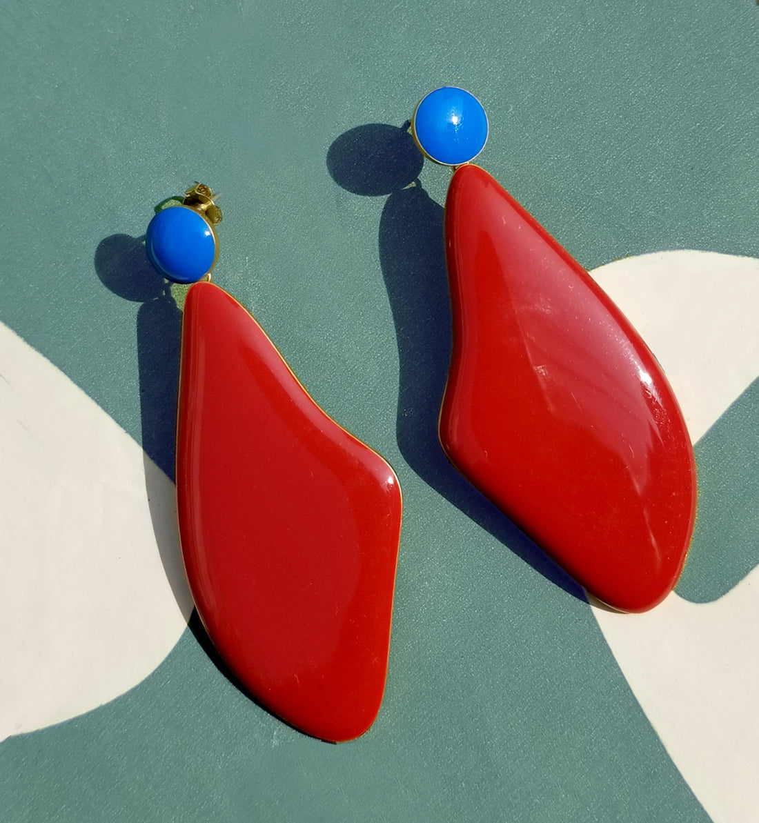 Lima Earrings • Red