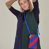 Mini Hama Shoulder Bag • Red / Ultramarine