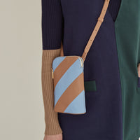 Mini Hama Shoulder Bag • Tan / Forget-Me-Not