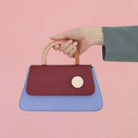 Alice Flap Bag with Strap • Burgundy