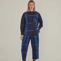 Note to Self / Tartan Plaid Shirt • Navy