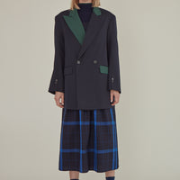 Note to Self / Tartan Plaid Tank Dress • Navy