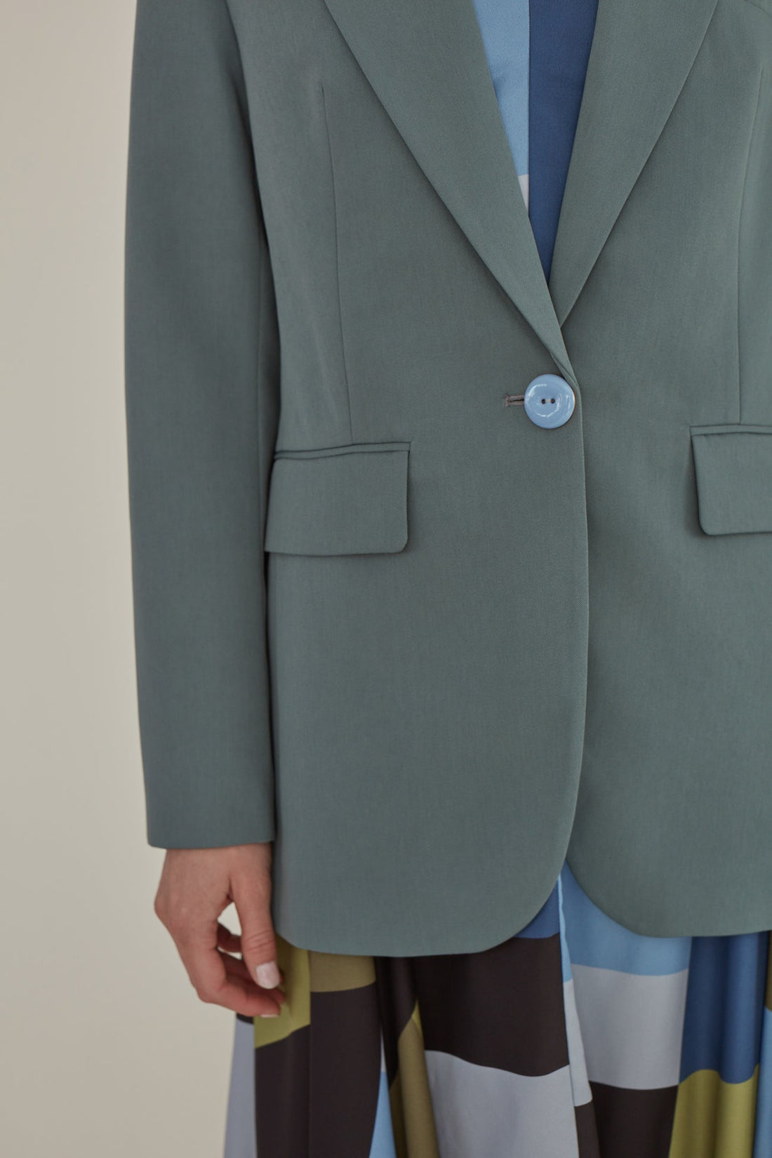The Boyfriend Blazer • Dark Celadon