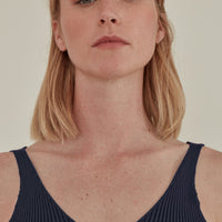 For All Hours / Ribbed Knit Tank Top • Navy