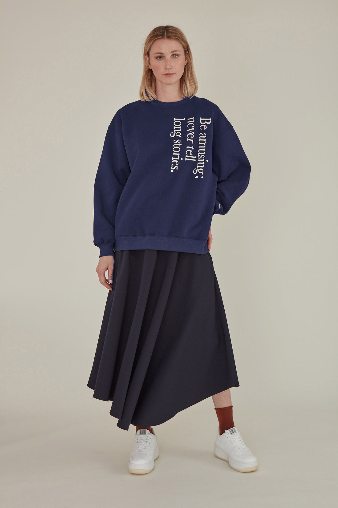 Be Amusing / Oversized Sweatshirt • Navy