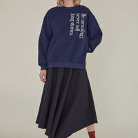 Be Amusing / Oversized Sweatshirt • Navy