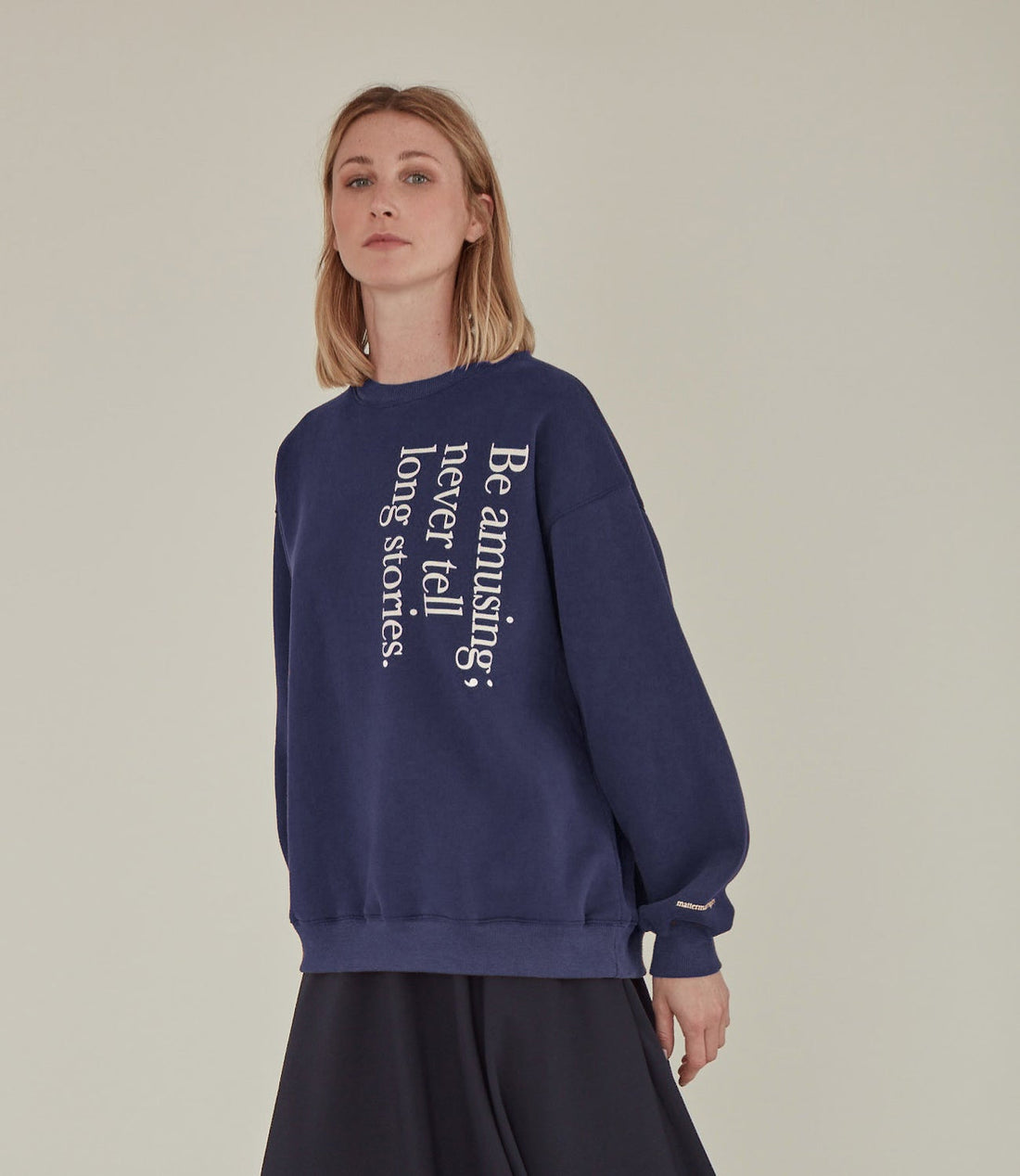 Be Amusing / Oversized Sweatshirt • Navy