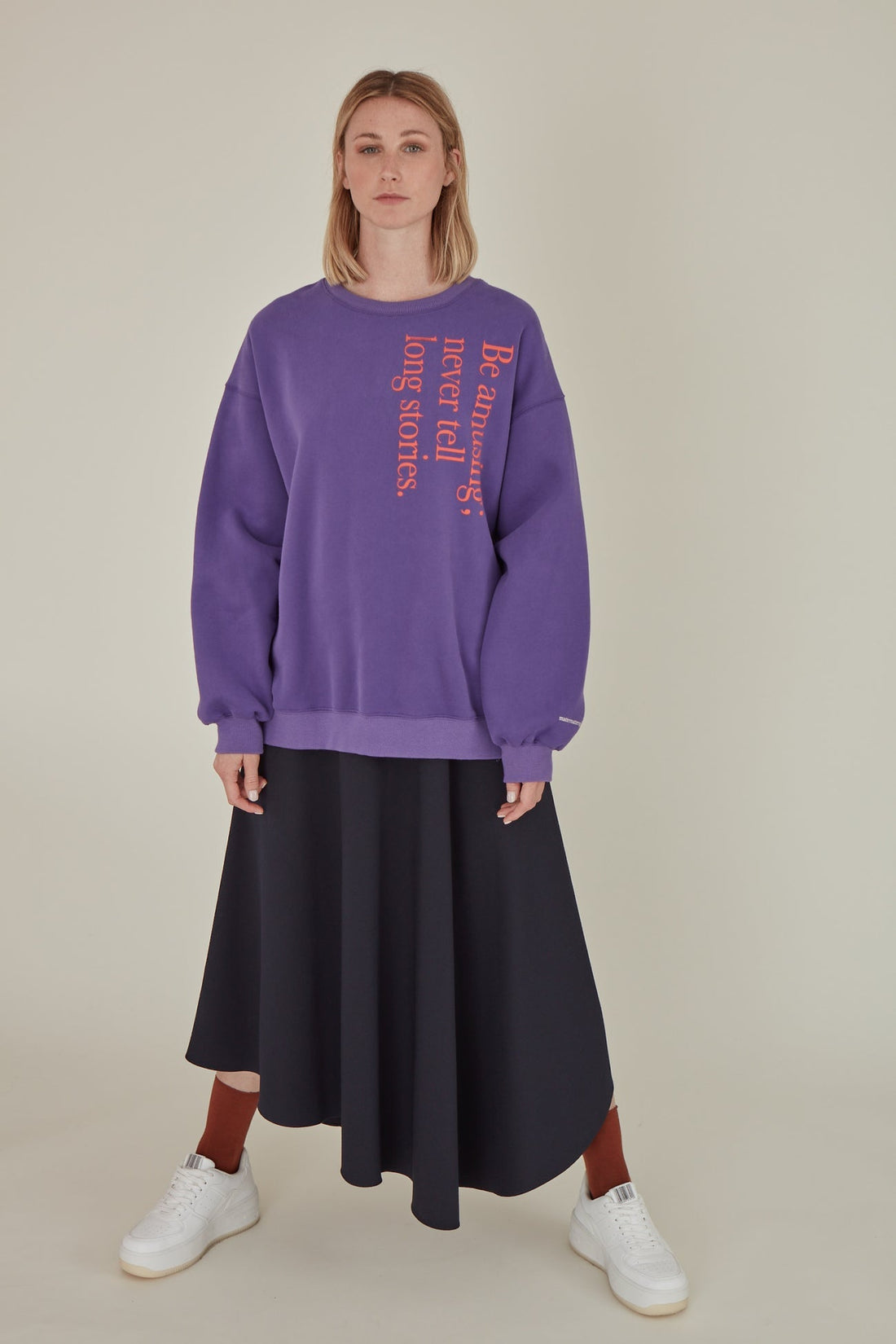 Be Amusing / Oversized Sweatshirt • Purple