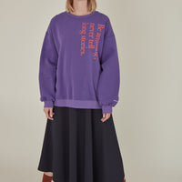 Be Amusing / Oversized Sweatshirt • Purple