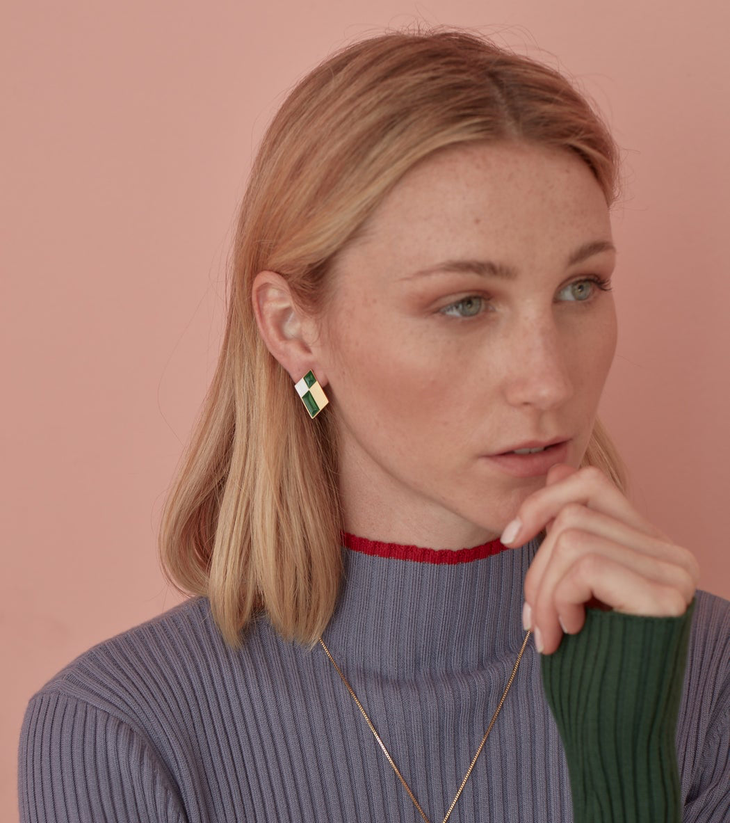 Kite Studs • Dark Green