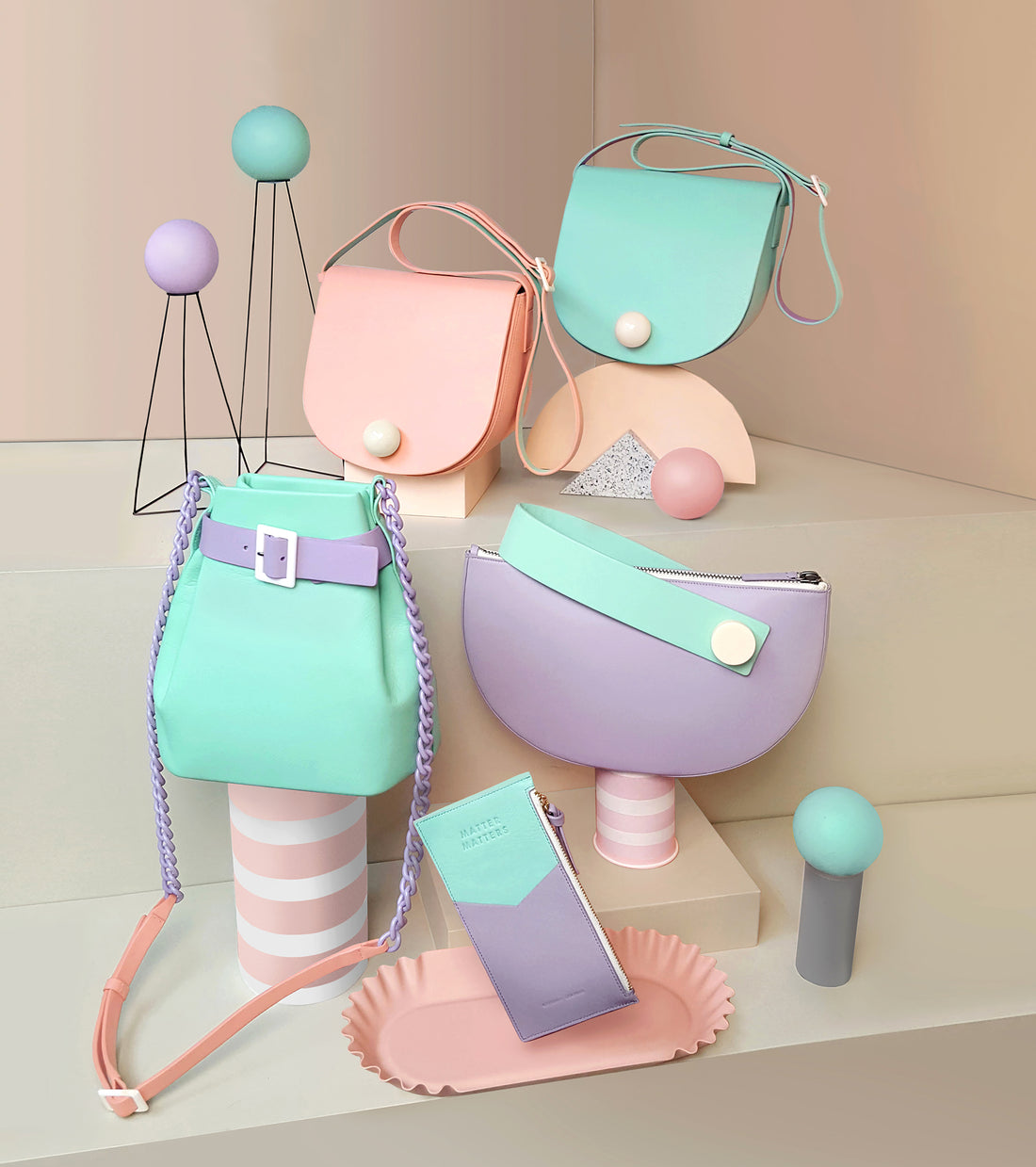 Mini Deco Saddle Bag • Mint