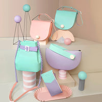 Mini Bucket Chained Bag • Mint