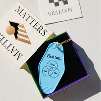 MMG Keyring • Light Blue • Pick two.
