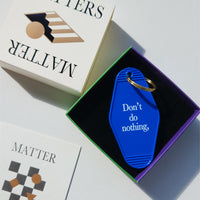 MMG Keyring • Cobalt • Do something.