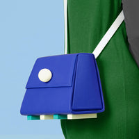 Trapezoid Shoulder Bag • Electric Blue