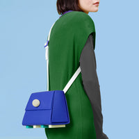 Trapezoid Shoulder Bag • Electric Blue