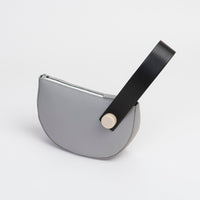 Mini Half Moon Clutch • Light Grey