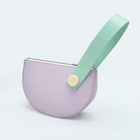 Mini Half Moon Clutch • Lilac + Mint