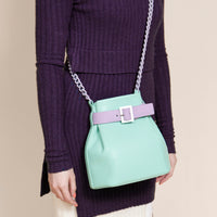 Mini Bucket Chained Bag • Mint