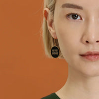 Not for Everyone / Earrings • Light Blue & Yellow