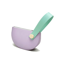 Mini Half Moon Clutch • Lilac + Mint