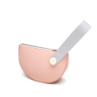 Mini Half Moon Clutch • Blush + Grey