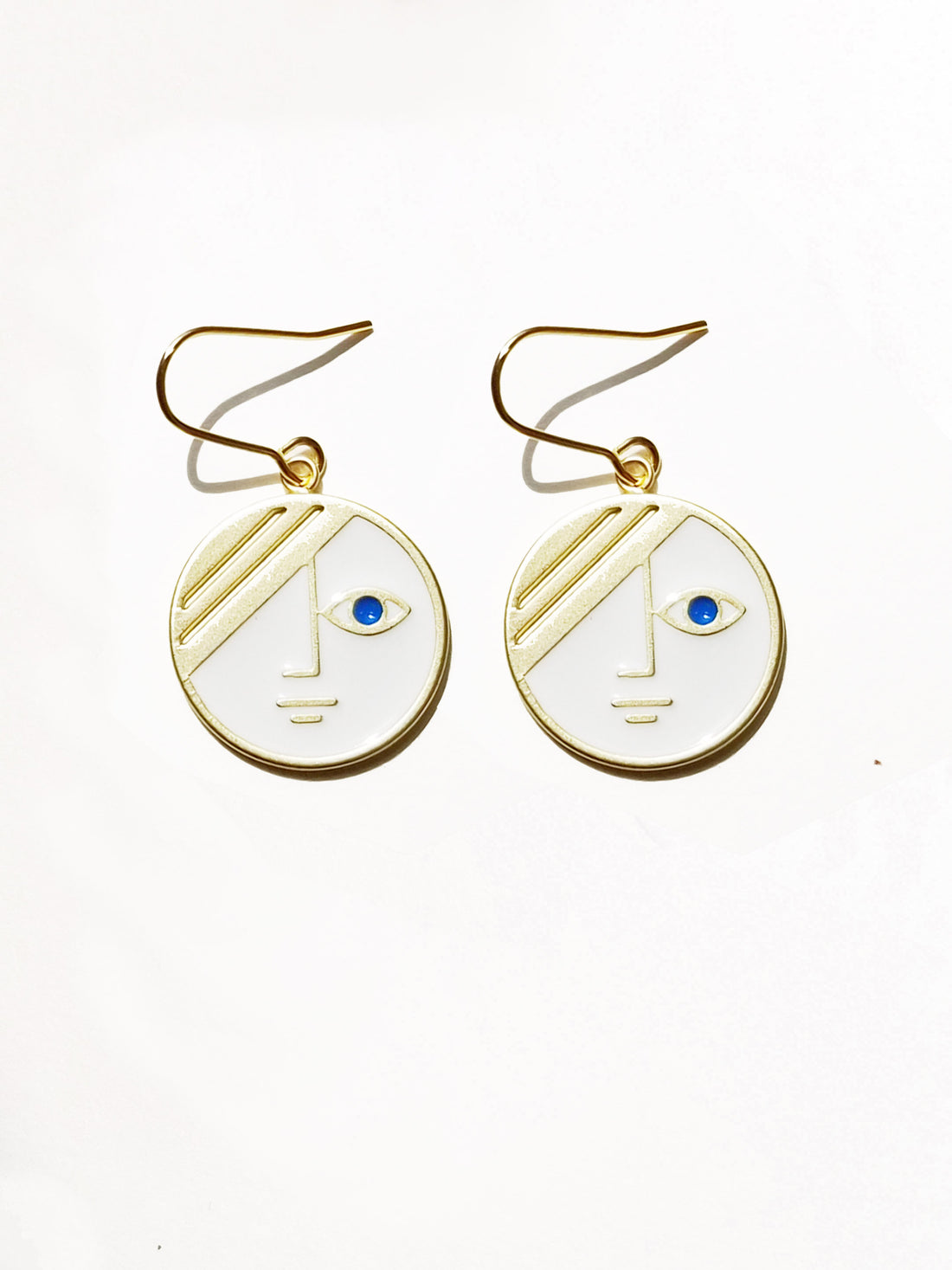 Mini Phase Earrings • White