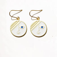 Mini Phase Earrings • White