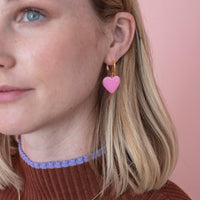 Hold Your Heart / Hoops • Pink & Forest Green