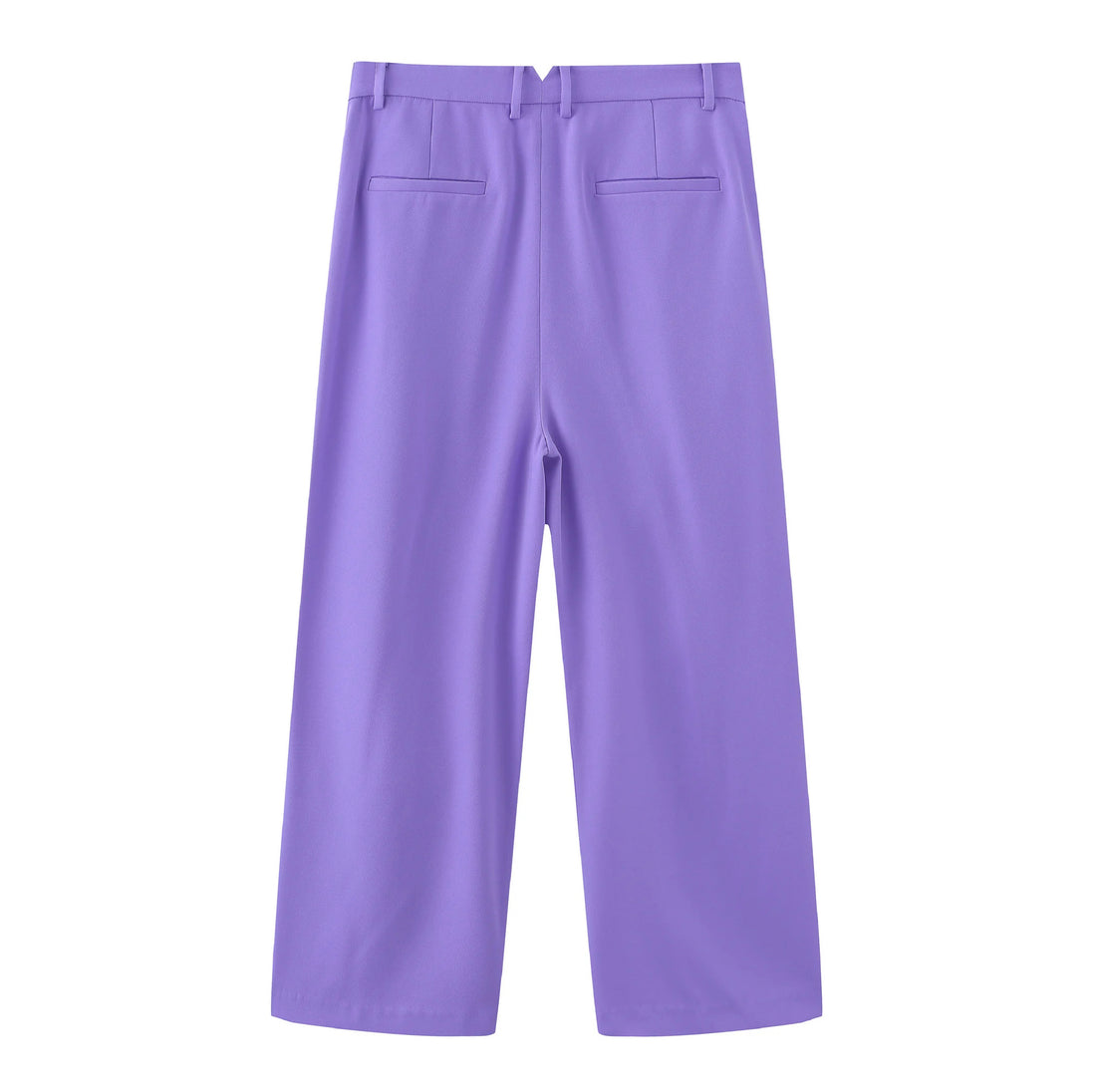 'HELLO' / Wide-leg Boyfriend Pants • Lilac
