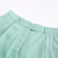 'HELLO' / Wide-leg Boyfriend Pants • Mint