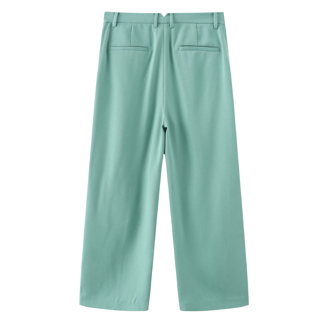 'HELLO' / Wide-leg Boyfriend Pants • Mint
