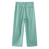 'HELLO' / Wide-leg Boyfriend Pants • Mint