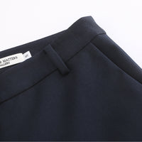 'HELLO' / Slim Fit Pants • Navy