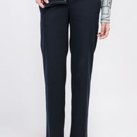 'HELLO' / Straight Fit Trousers • Navy