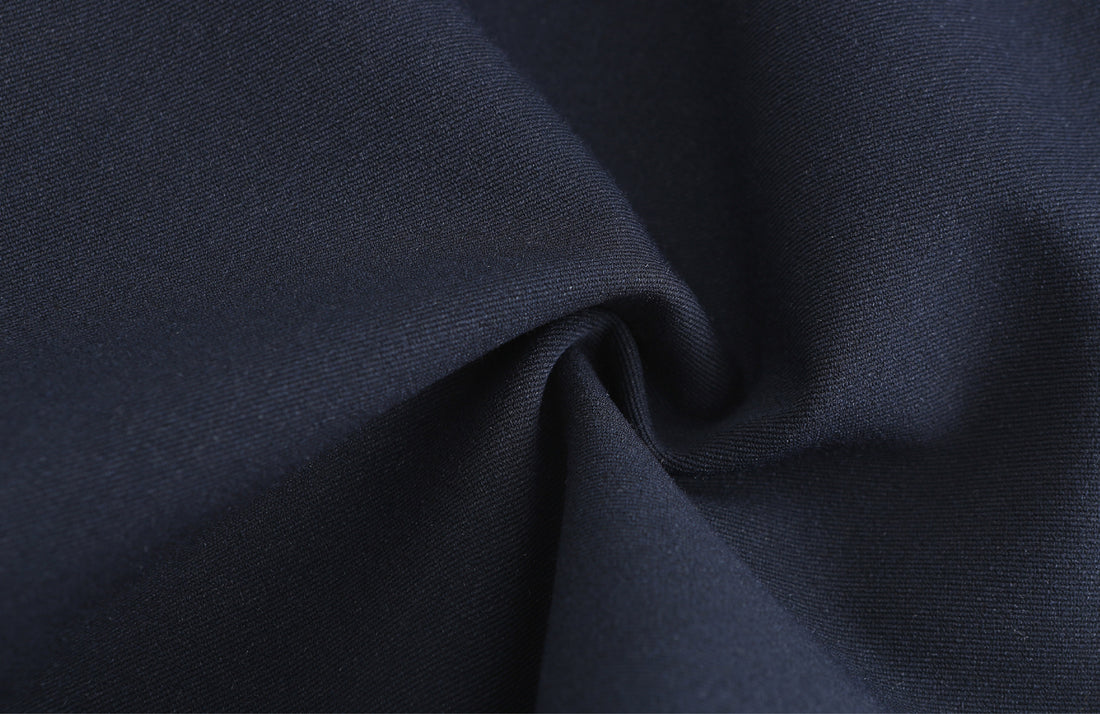 'HELLO' / Straight Fit Trousers • Navy