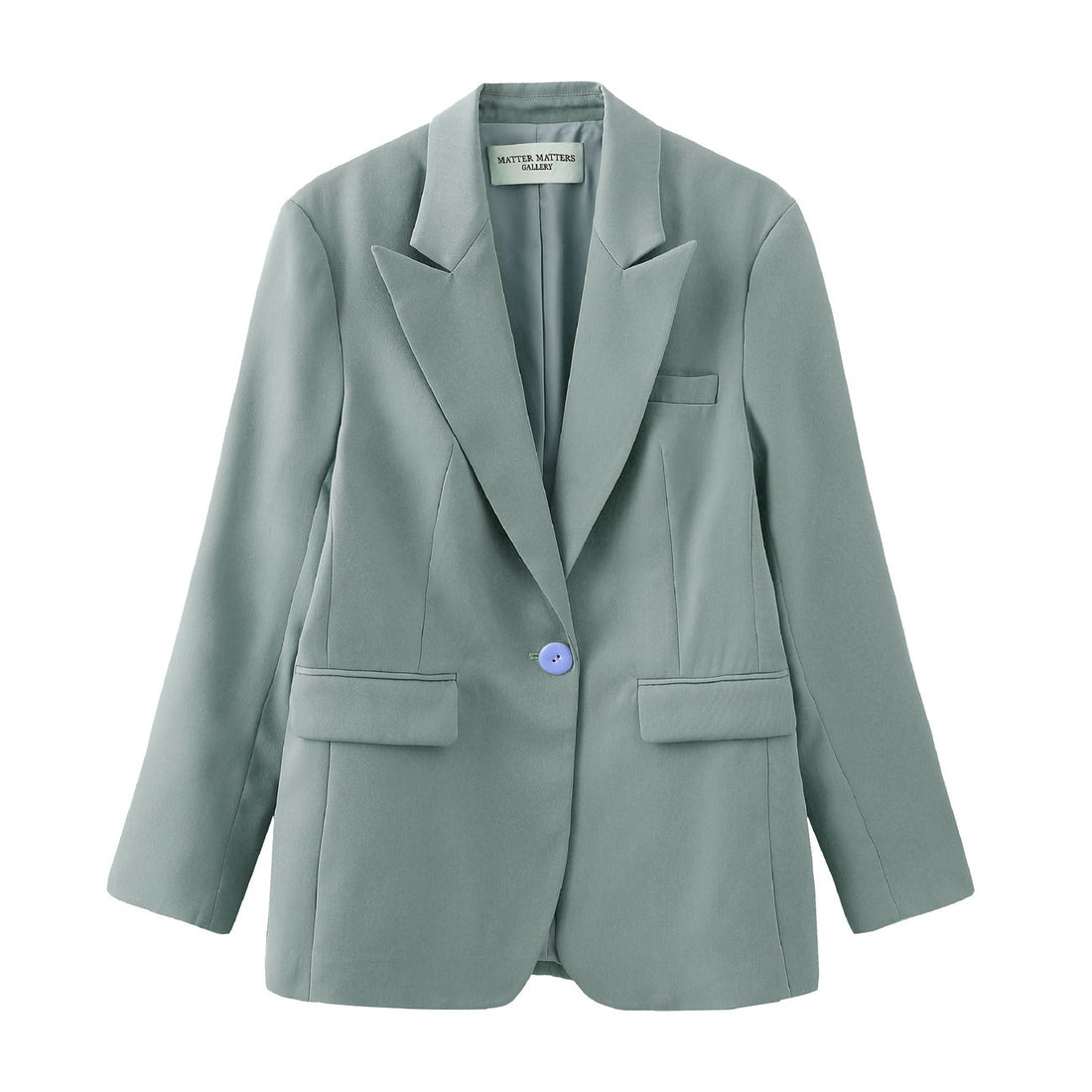 The Boyfriend Blazer • Dark Celadon