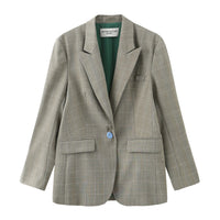 The Boyfriend Blazer • Checkered