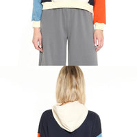 Stoic / Colour-block Hoodies • Navy