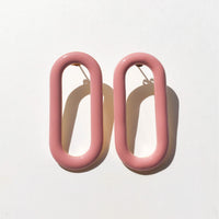 Oval Earrings • Pink