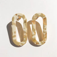 Marbled Oval Earrings • Earth