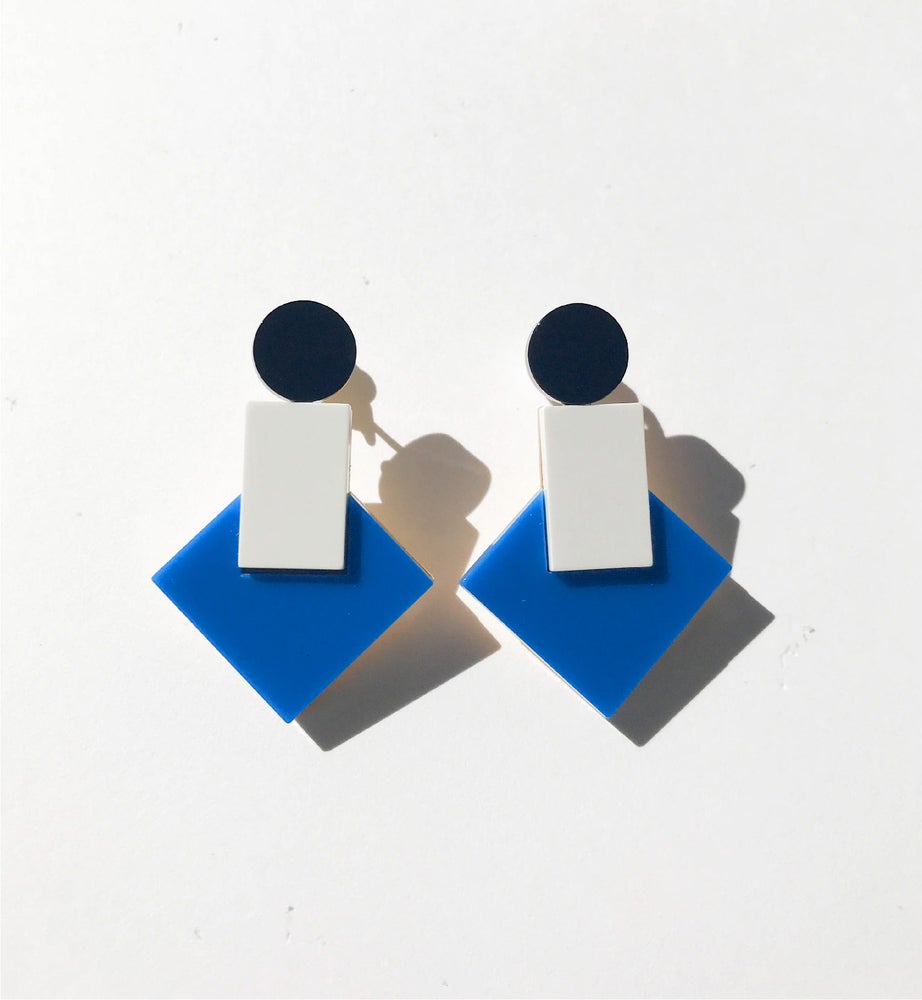 Baho Earrings • Blue