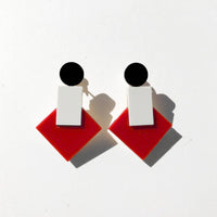 Baho Earrings • Red