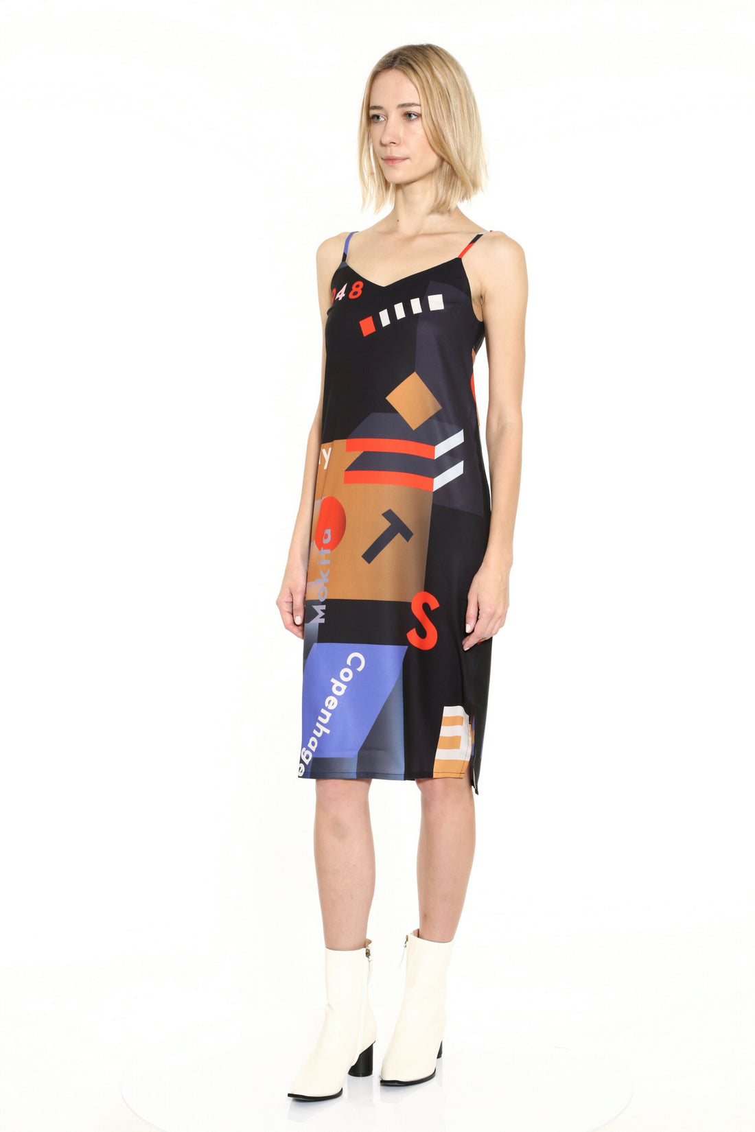 Mokita / Pattern Tank Dress • Black