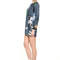 Mokita / Pattern Mini Dress • Grey