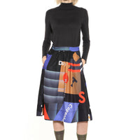Mokita / Pattern Midi Skirt • Black