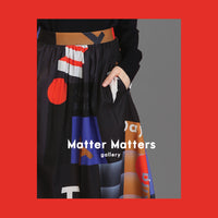 Mokita / Pattern Midi Skirt • Black